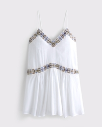 V-Neck Flowy Mini Skort