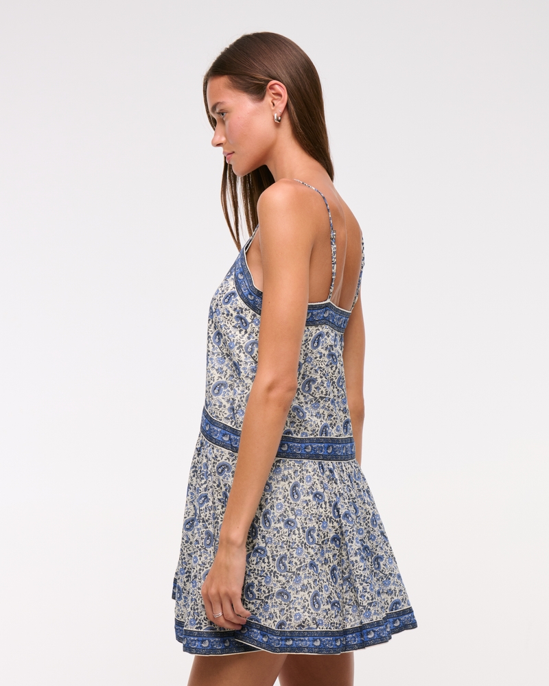 V-Neck Flowy Mini Skort