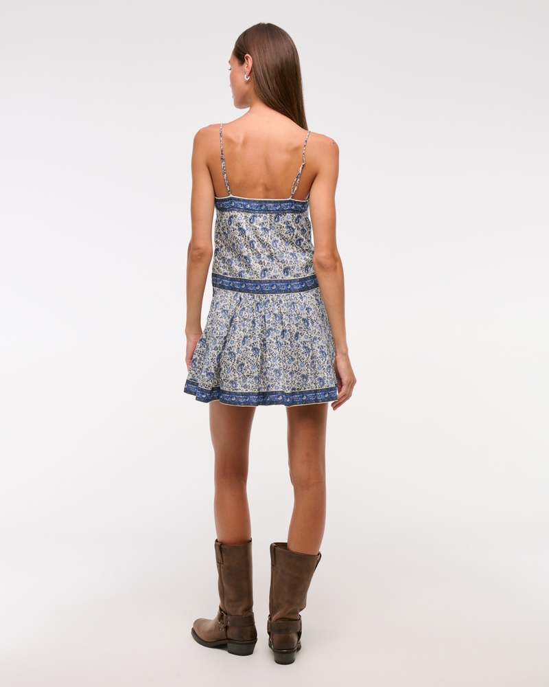 V-Neck Flowy Mini Skort