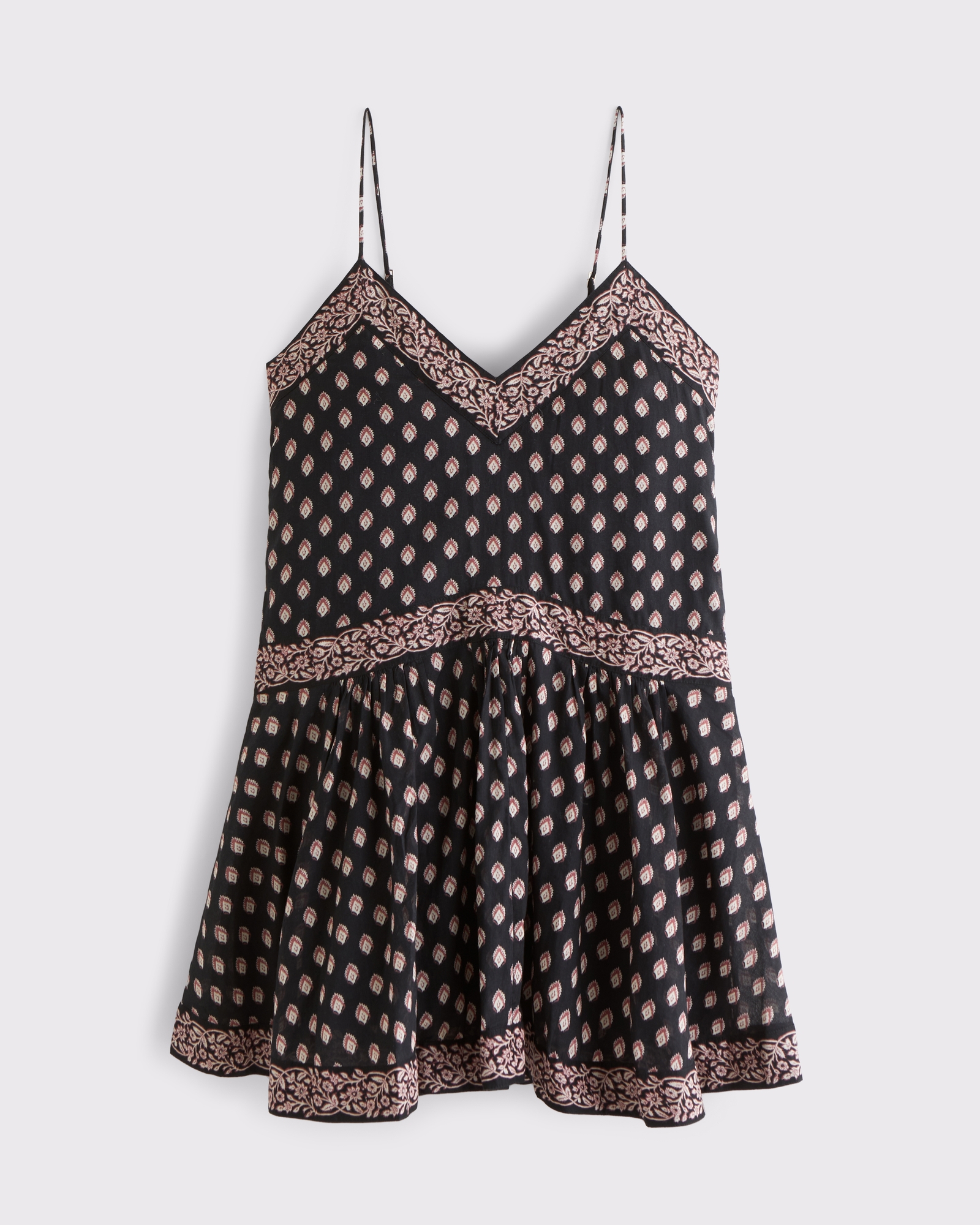 V-Neck Flowy Mini Skort