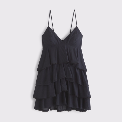 Женские платья Abercrombie & Fitch V-Neck Ruffle Tiered Mini Dress