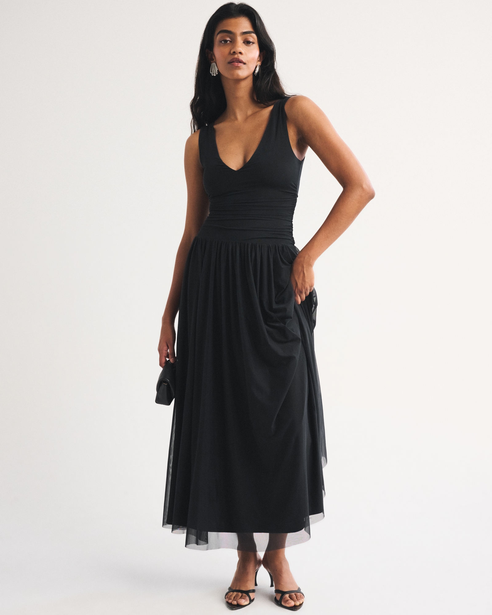 The A&F Convertible Mesh Maxi Dress