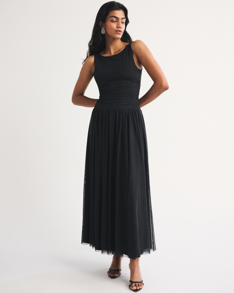 The A&F Convertible Mesh Maxi Dress