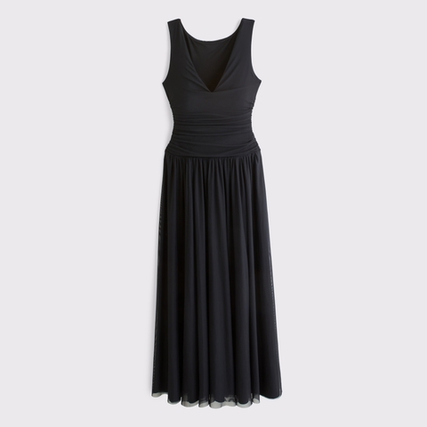 Женские платья Abercrombie & Fitch The A&F Convertible Mesh Maxi Dress