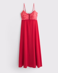 Bra-Free Hardware Maxi Dress