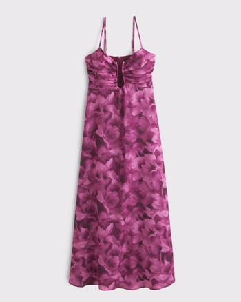 Bra-Free Hardware Maxi Dress