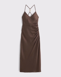 Open-Back Hardware Maxi Dress