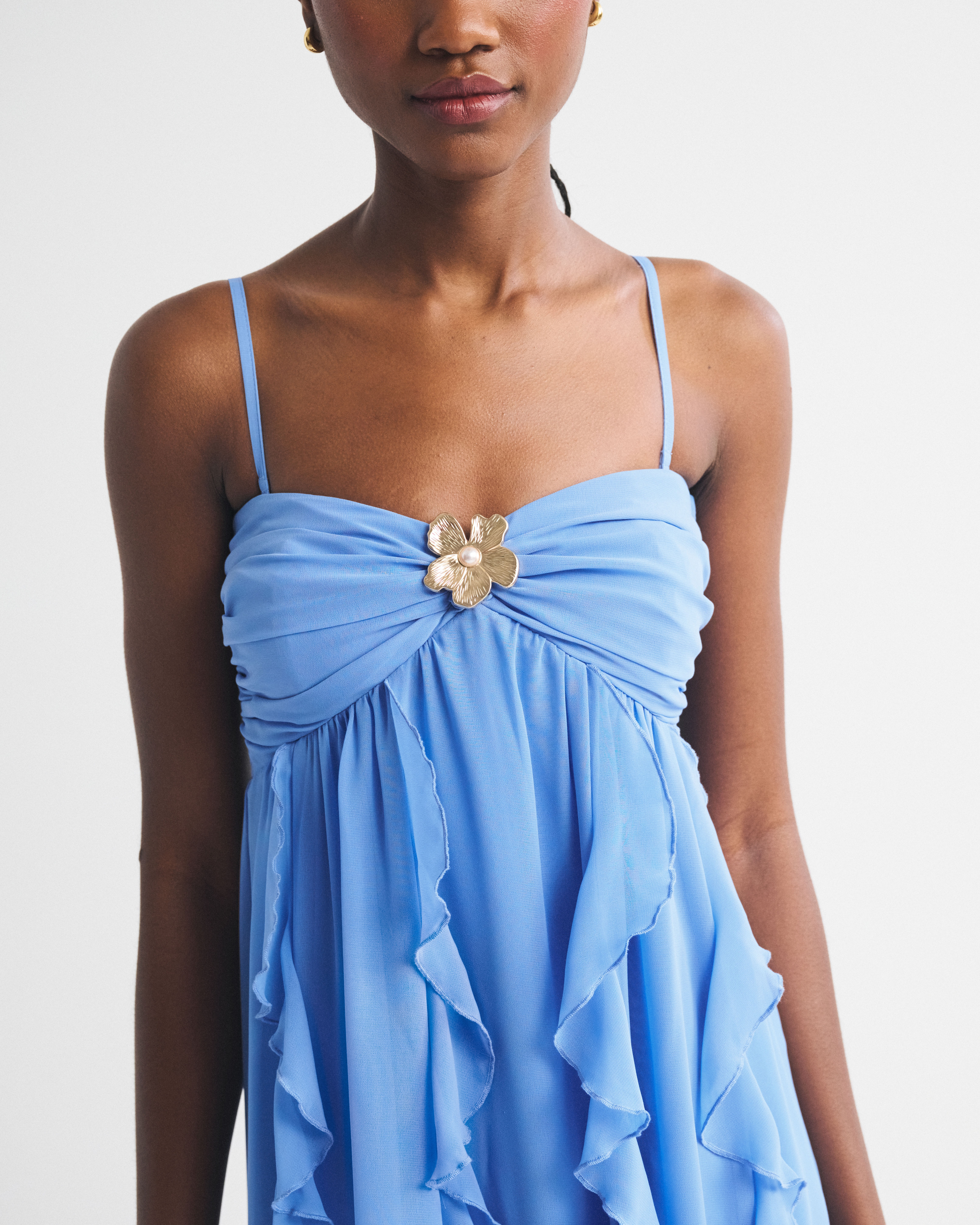 Женские платья Abercrombie & Fitch Bra-Free Strapless Hardware Maxi Dress — фото 3