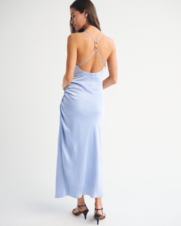 Women's Open-Back Hardware Maxi Dress | Women's Dresses & Jumpsuits |  Abercrombie.com
