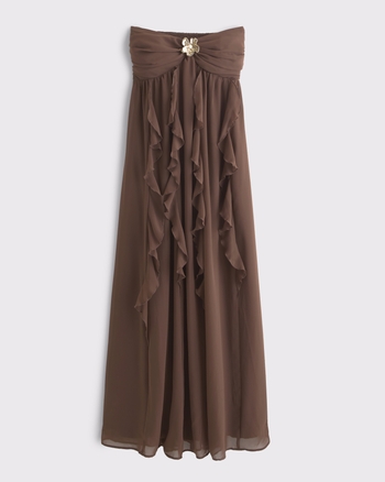 Bra-Free Strapless Hardware Maxi Dress from Abercrombie & Fitch - $140