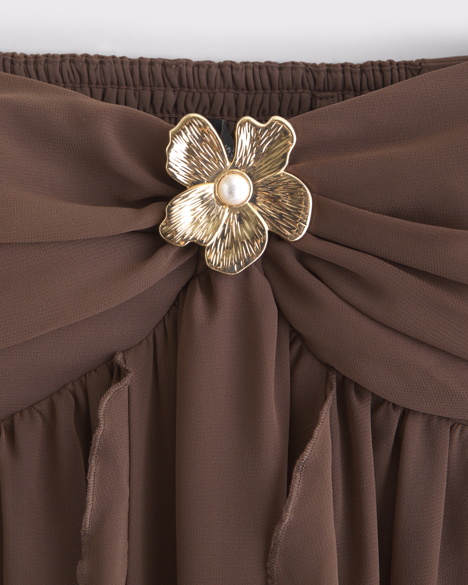 Bra-Free Strapless Hardware Maxi Dress