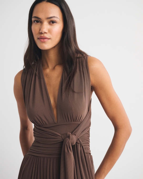 A&F Giselle Convertible Maxi Dress, Chestnut view 2