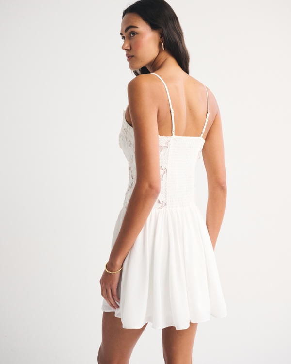 Women's Bra-Free Lace Floral Mini Dress | Women's Dresses | Abercrombie.com