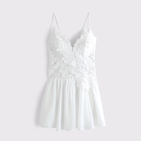 Женские платья Abercrombie & Fitch Bra-Free Lace Floral Mini Dress
