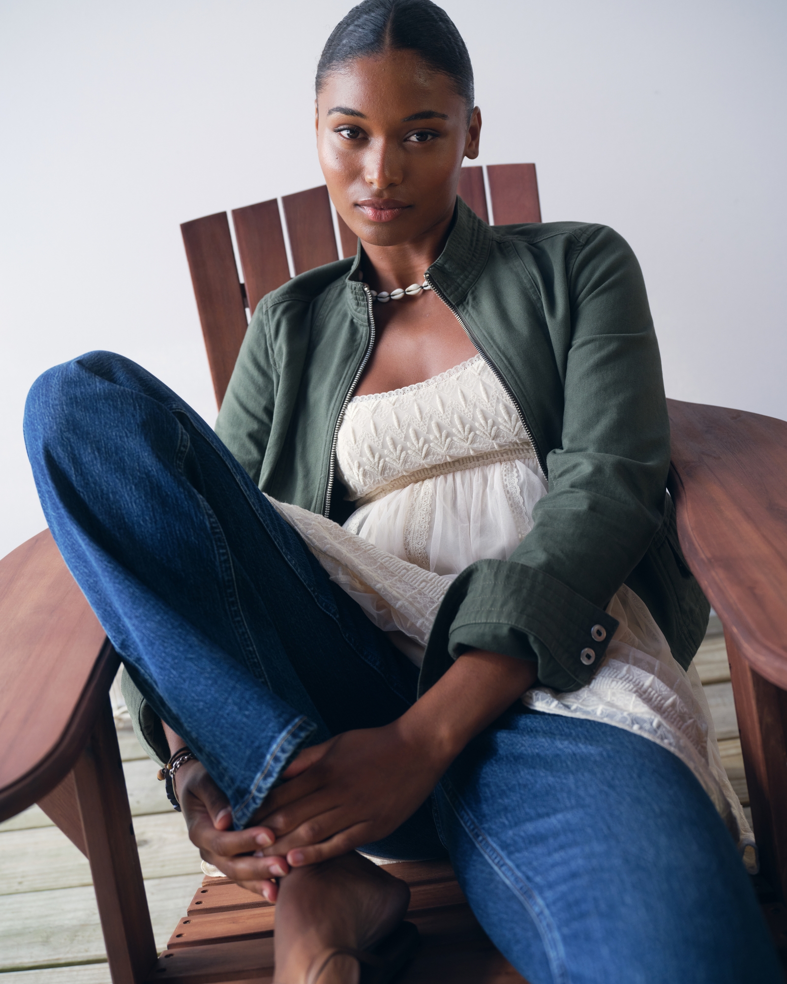 Embroidered Babydoll Mini Dress