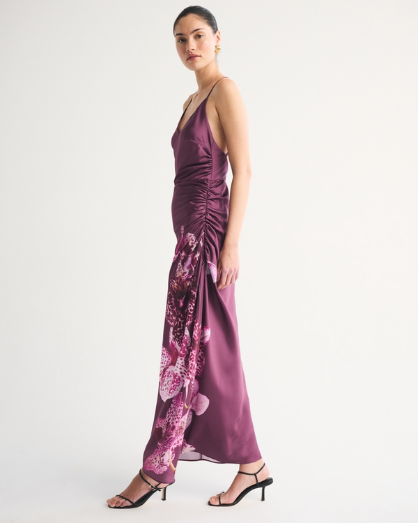 Open-Back Hardware Maxi Dress