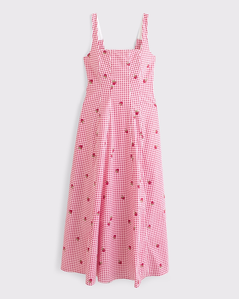 abercrombie mila midi dress Women's A&F Mila Midi Dress | Women's Clearance