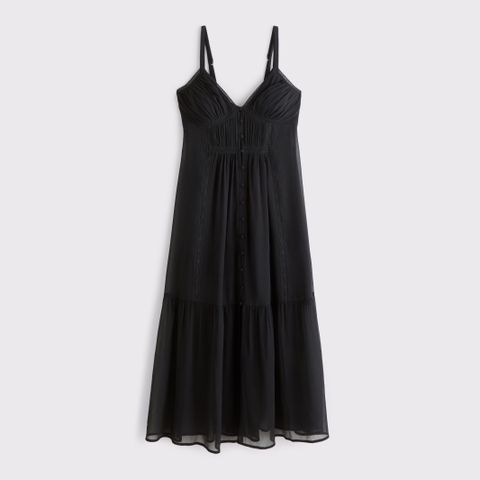 Женские платья Abercrombie & Fitch Bra-Free Button-Through Duster Midi Dress