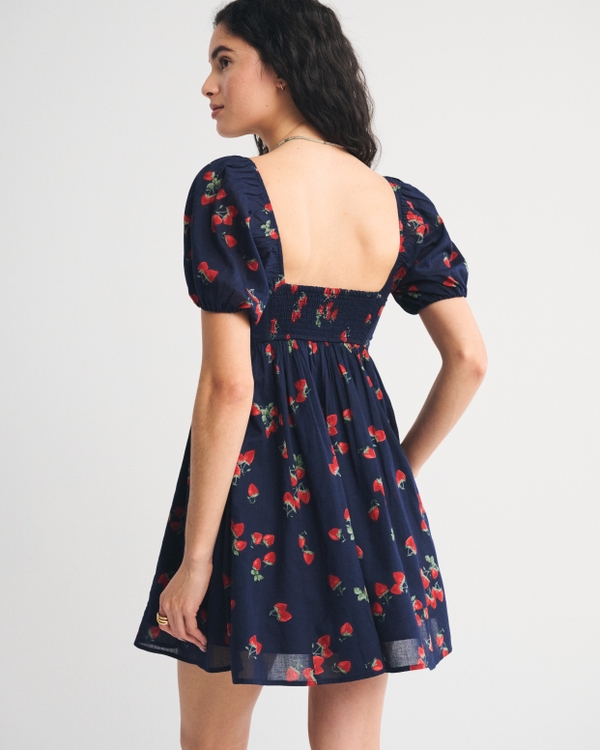 Women's A&F Emerson Puff Sleeve Mini Dress | Women's Dresses & Jumpsuits |  Abercrombie.com