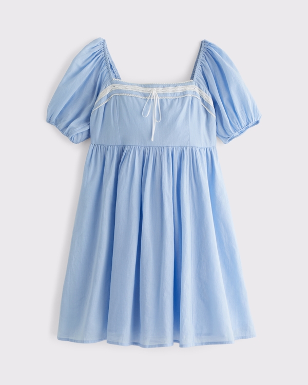 Women's A&F Emerson Puff Sleeve Mini Dress | Women's Clearance |  Abercrombie.com