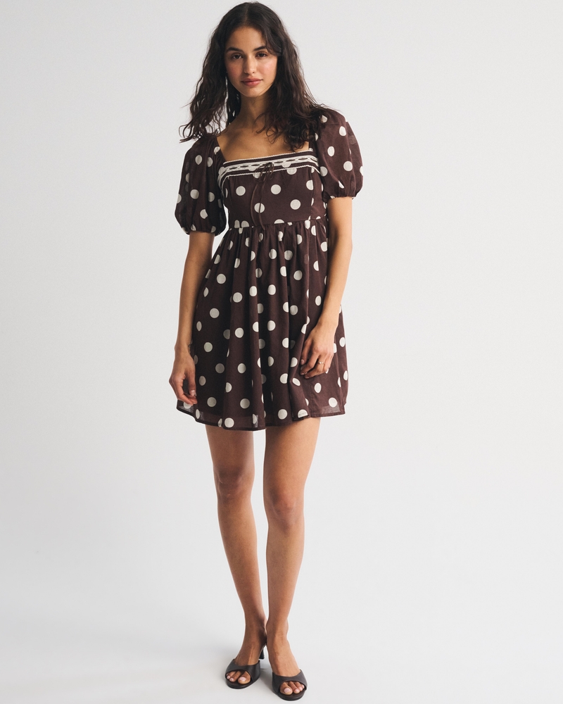 abercrombie ruched ruffle puff sleeve mini dress Abercrombie & Fitch | Dresses | Ruched Ruffle Puff Sleeve Mini Dress