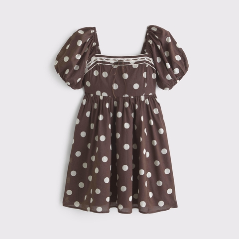 Женские платья Abercrombie & Fitch A&F Emerson Puff Sleeve Mini Dress