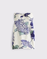 A&F Bra-Free Scarlett Strapless Linen-Blend Skort