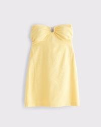 A&F Bra-Free Scarlett Strapless Linen-Blend Skort