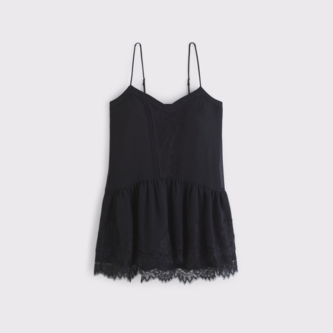 Женские платья Abercrombie & Fitch V-Neck Lace Ruffle Mini Dress