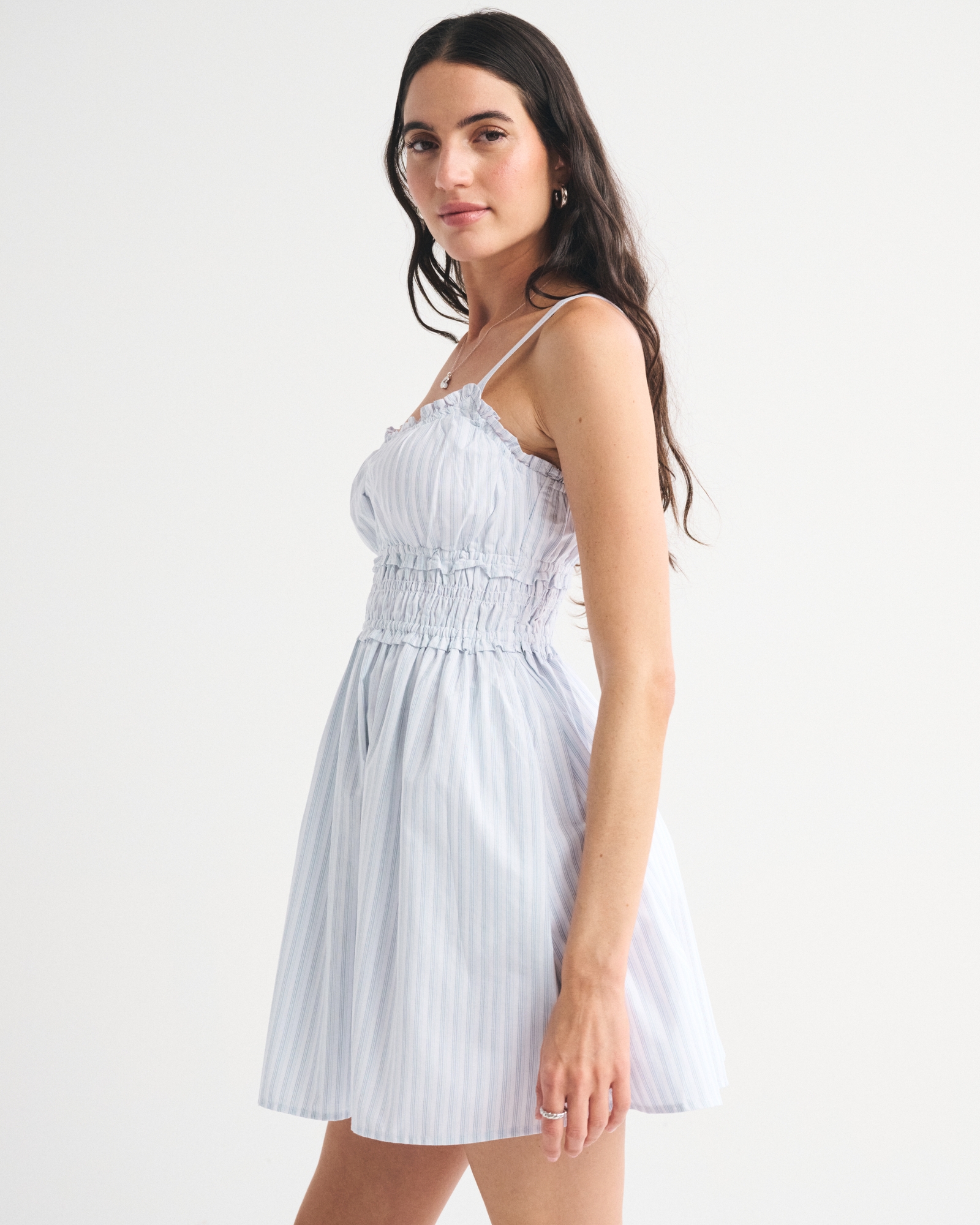 Bra-Free Smocked Waist Mini Dress