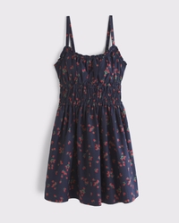 Bra-Free Smocked Waist Mini Dress