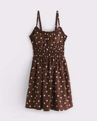 Bra-Free Smocked Waist Mini Dress