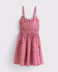 Bra-Free Smocked Waist Mini Dress