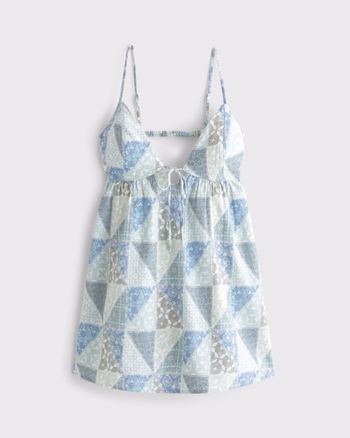 Women's Bra-Free Tie-Front Linen-Blend Skort | Women's Dresses & Jumpsuits | Abercrombie.com