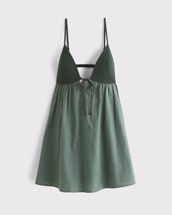 Women's Bra-Free Tie-Front Linen-Blend Skort | Women's Dresses & Jumpsuits | Abercrombie.com