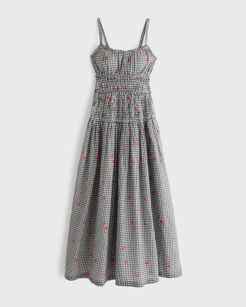 Women's Bra-Free Smocked Drop-Waist Maxi Dress | Women's Sale |  Abercrombie.com