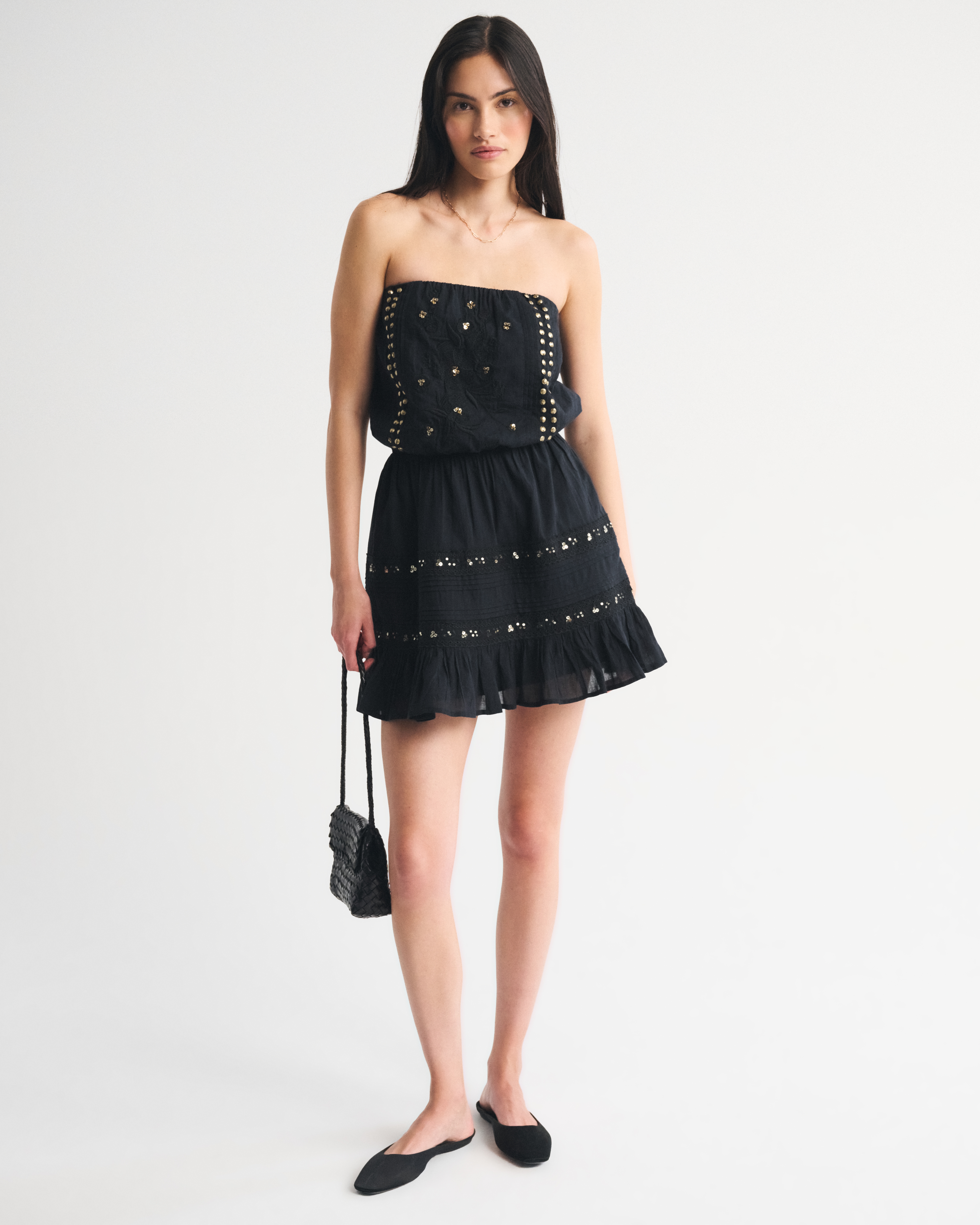 Женские платья Abercrombie & Fitch Strapless Easy Waist Mini Dress — фото 3