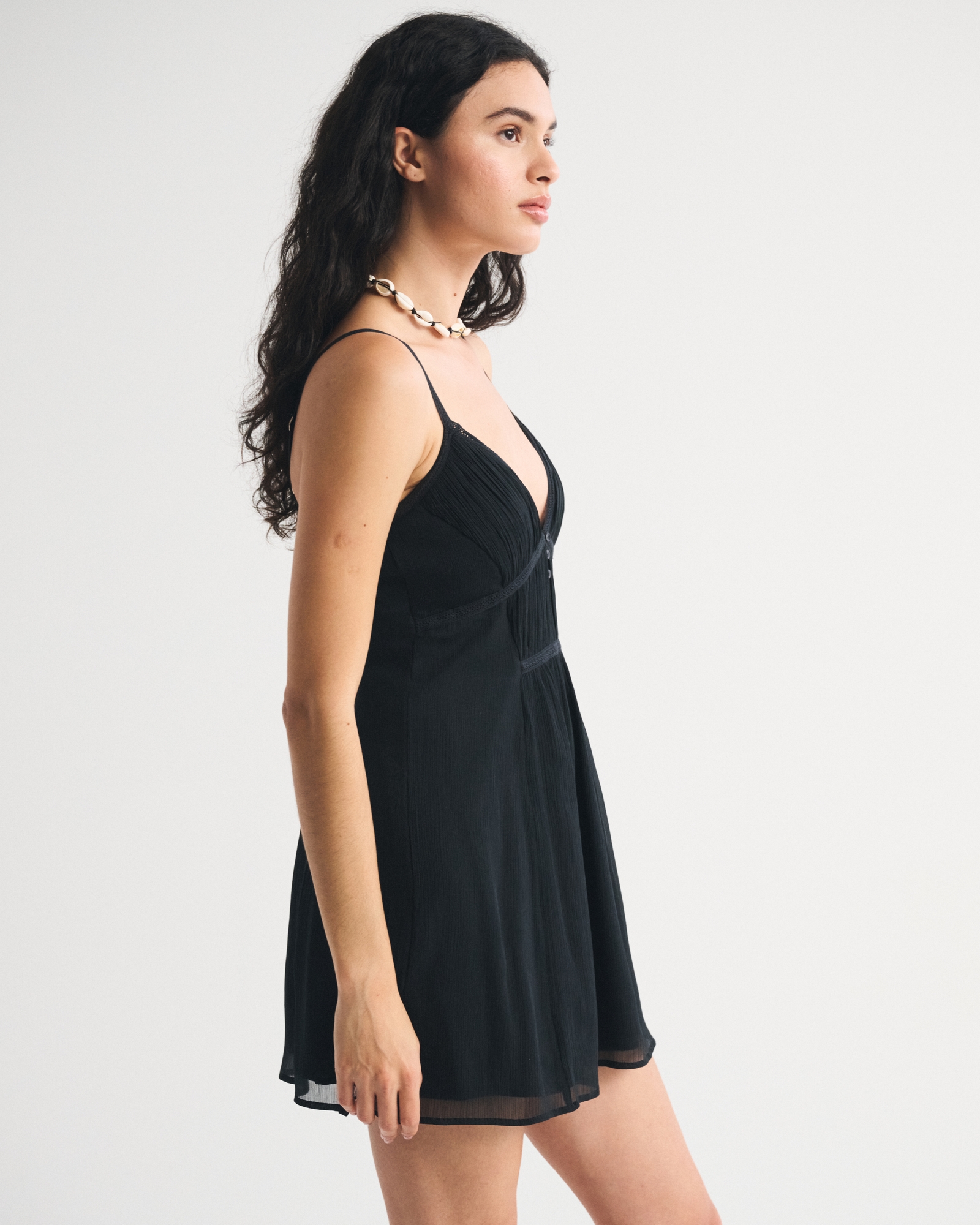 abercrombie ruched mini dress Women's Off-The-Shoulder Ruched Mini Dress in Blue | Size M