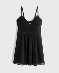 Bra-Free Ruched Mini Dress