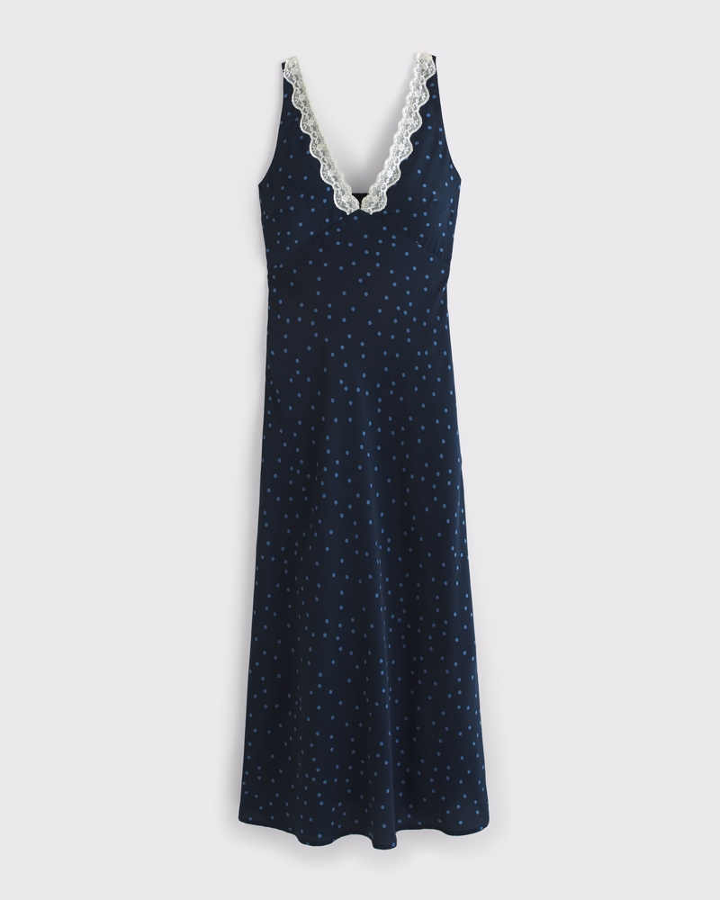 abercrombie plunge v neck midi dress In a sea of colours, blue always makes a statement and stands out  This  gorgeous blue dress @abercrombie is a timeless classic, effortlessly  combining sophistication and allure. Don't you agree?  #