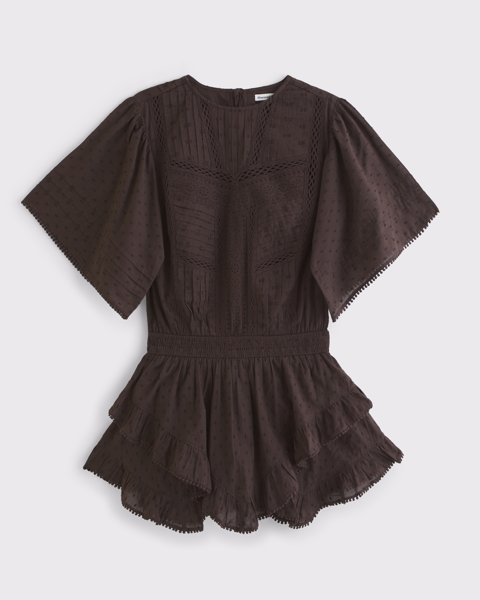 Short-Sleeve Easy Waist Ruffle Skort