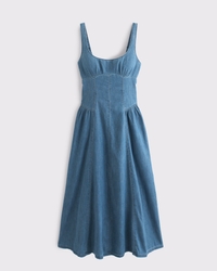 A&F Bra-Free Dylan Chambray Midi Dress