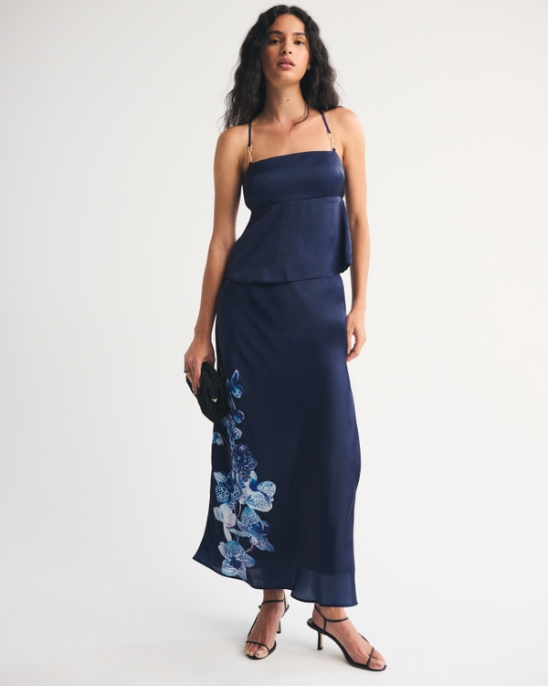 Bra-Free Hardware Strap Set Top, Midnight Blue view 2