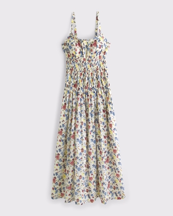 Bra-Free Smocked Drop-Waist Maxi Dress from Abercrombie & Fitch - $130