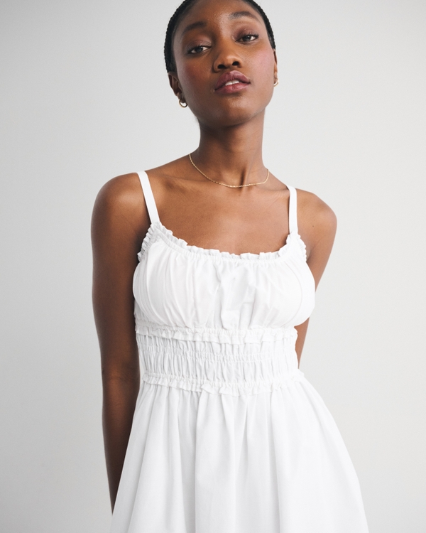 Bra-Free Smocked Waist Mini Dress