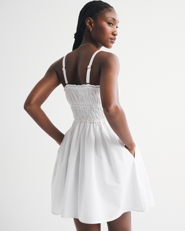 Bra-Free Smocked Waist Mini Dress