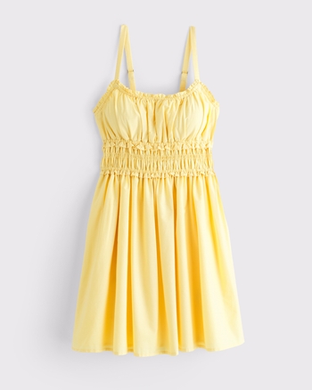 Bra-Free Smocked Waist Mini Dress