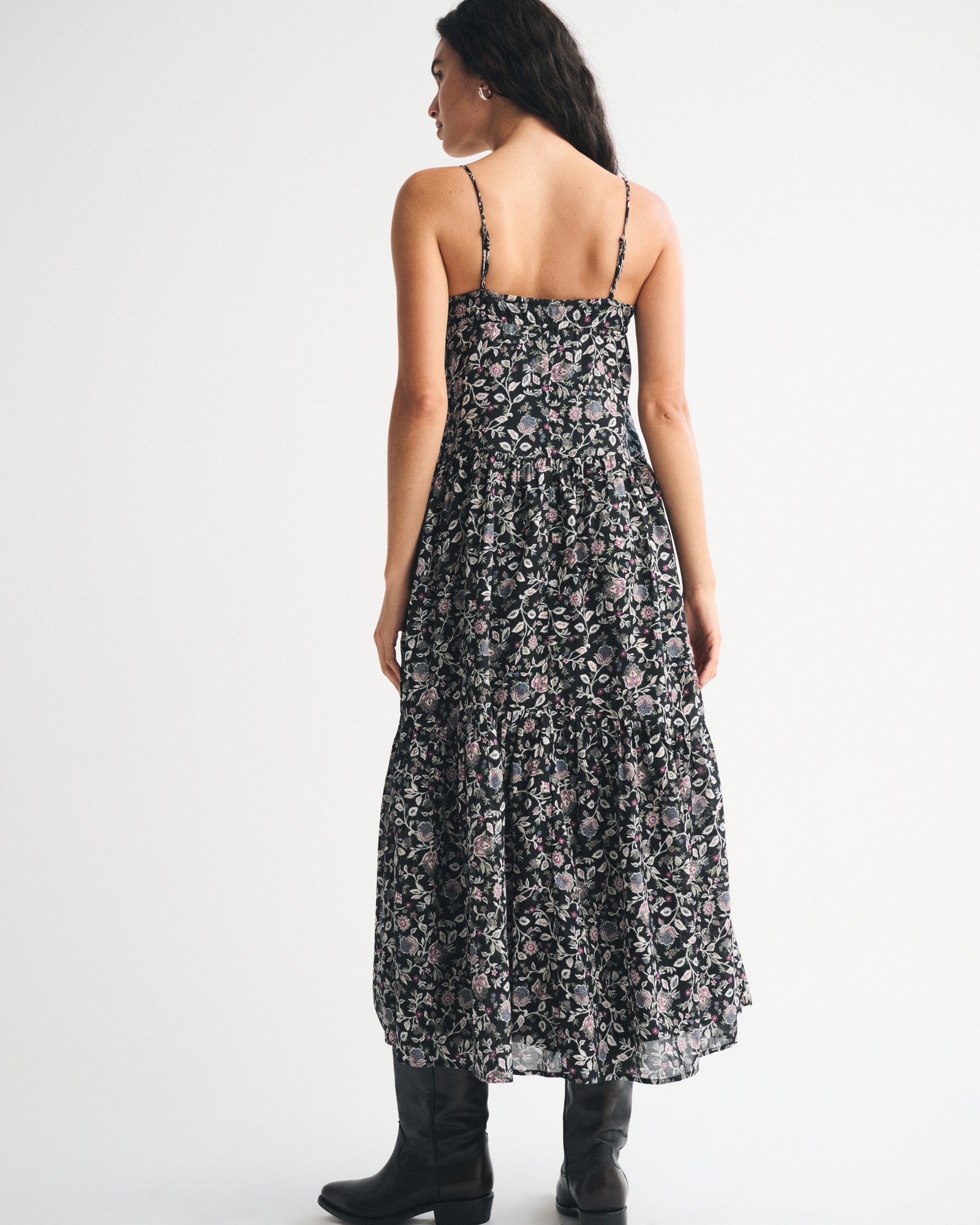 V-Neck Flowy Maxi Dress