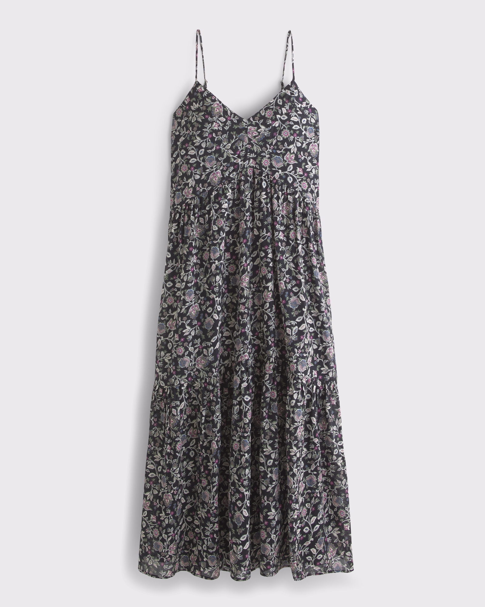 V-Neck Flowy Maxi Dress