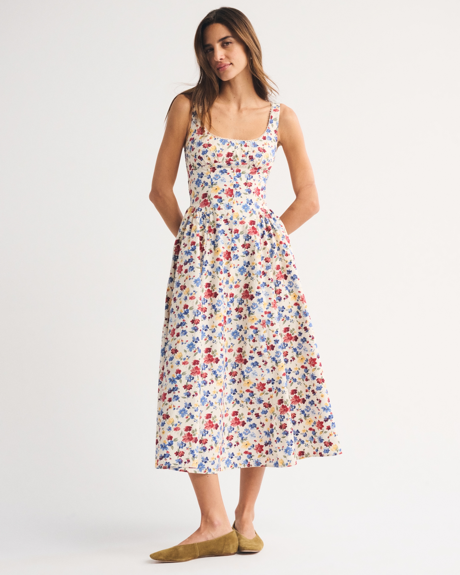 A&F Bra-Free Dylan Midi Dress